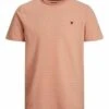 JACK&JONES Premium Jprbluwin Structure Crew Neck - T-Shirt Basic - Shrimp -Jack & Jones Winkel d4ac92ba2534484a9a7194cced476a1b