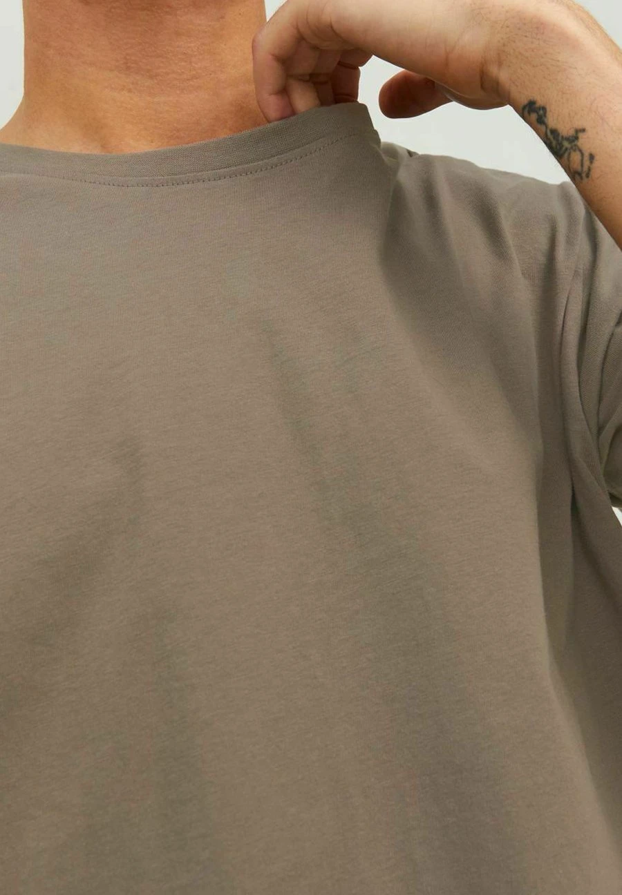 Jack & Jones Jjenoa Ss Crew Neck Noos - T-Shirt Basic - Dark Brown 6 Jack & Jones Jjenoa Ss Crew Neck Noos - T-Shirt Basic - Dark Brown - Afbeelding 4