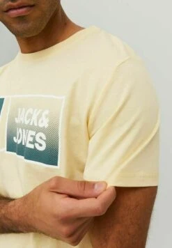 Jack & Jones Jcologan Crew Neck - T-Shirt Print - Pale Banana -Jack & Jones Winkel d7e0b5253a174400bbdf7c9548b2dc4d