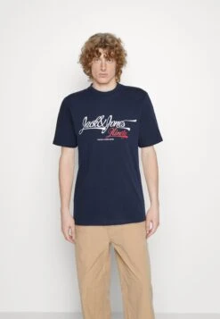 Jack & Jones Jorstore Tee Crew Neck - T-Shirt Print - Navy Blazer