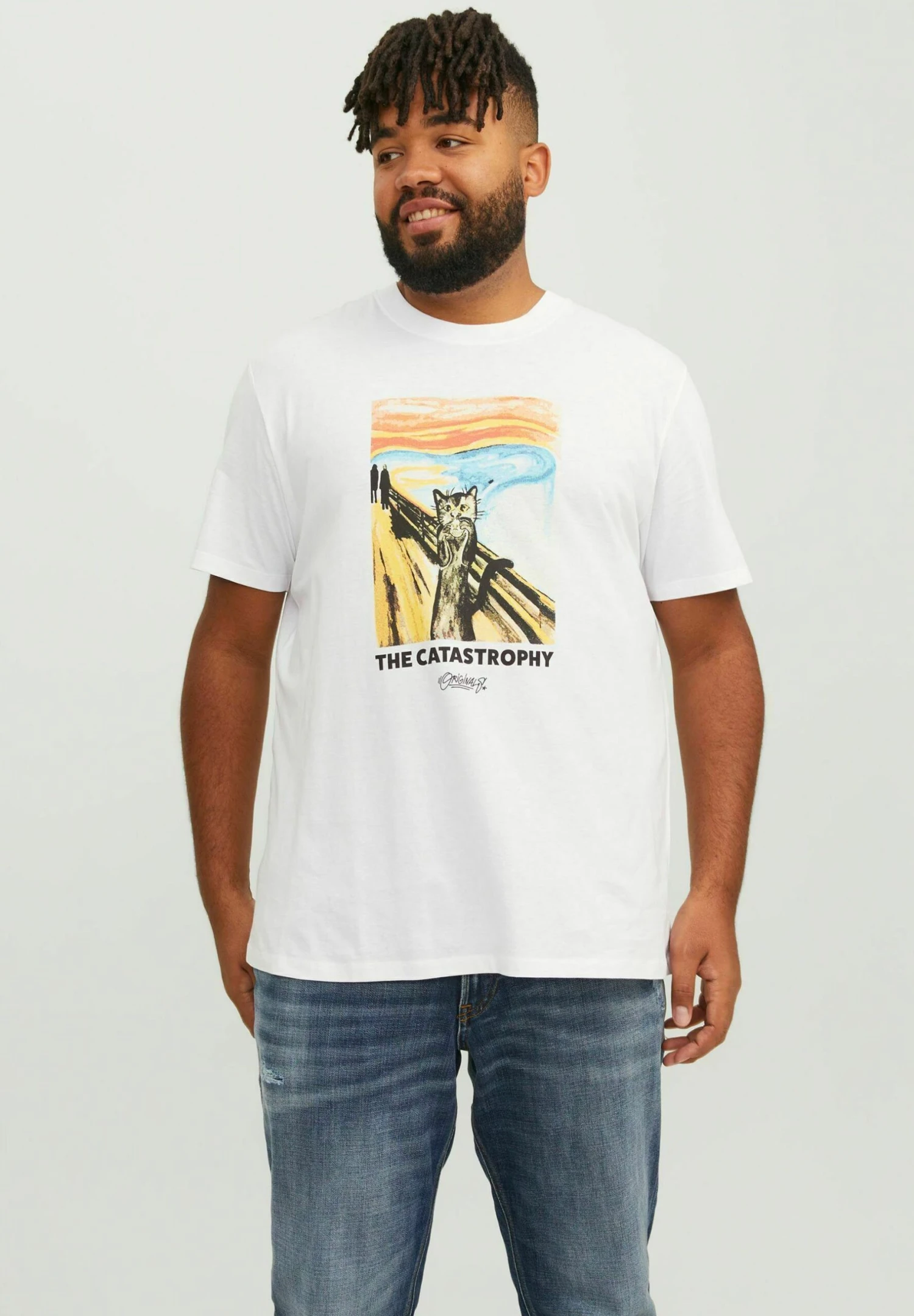 Jack & Jones Crew Neck - T-Shirt Print - Bright White 3 Jack & Jones Crew Neck - T-Shirt Print - Bright White