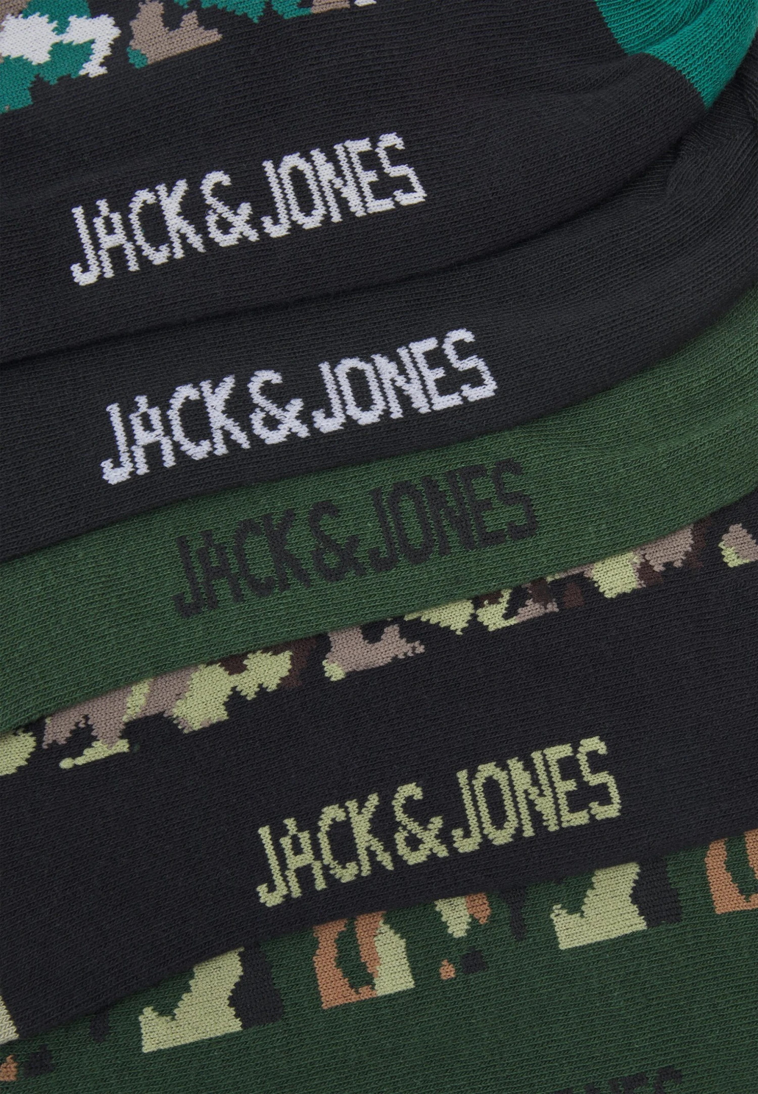 Jack & Jones JACEUGENE CAMO 5 PACK - Sokken 3 Jack & Jones JACEUGENE CAMO 5 PACK - Sokken