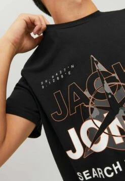 Jack & Jones T-Shirt Print - Nero -Jack & Jones Winkel e07cf464005a4ea4ad865b40d51baae5
