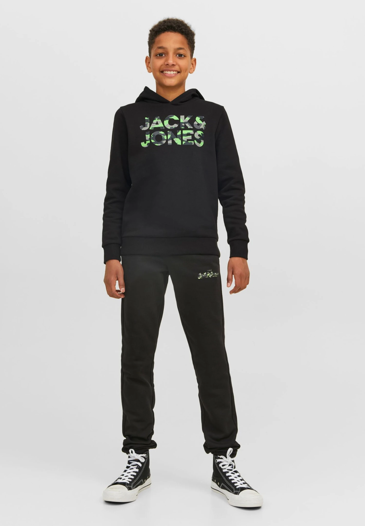 Jack & Jones Junior Jjmiles Hood Jnr - Sweater - Black 3 Jack & Jones Junior Jjmiles Hood Jnr - Sweater - Black