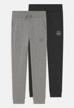 Jack & Jones Junior Jjigordon Jjshark Jr 2 Pack- Trainingsbroek - Black/Light Grey