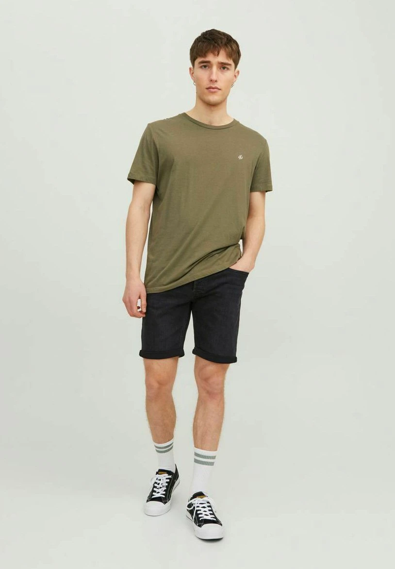 Jack & Jones Rick Original Am 809 - Jeansshort - Black Denim 4 Jack & Jones Rick Original Am 809 - Jeansshort - Black Denim - Afbeelding 2