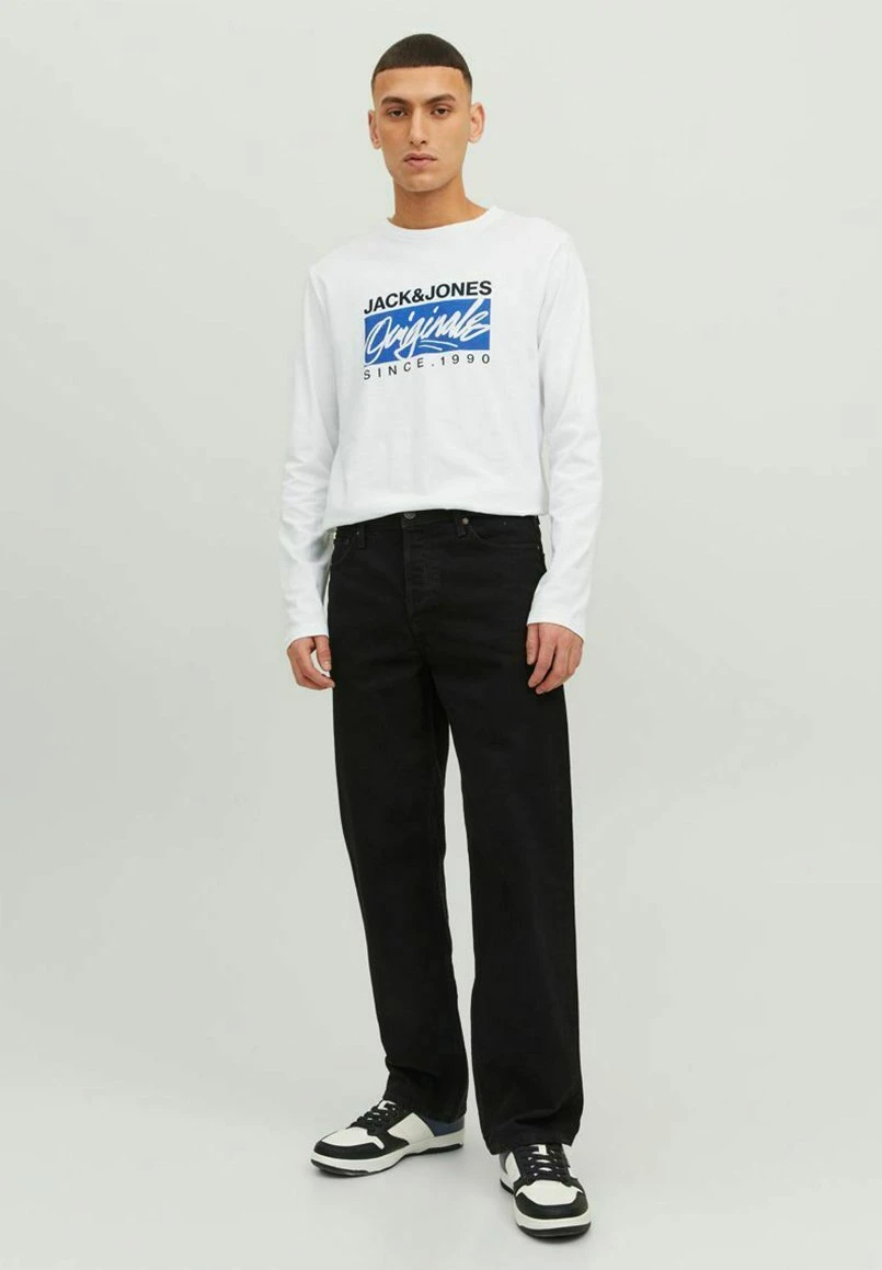 Jack & Jones Crew Neck - Longsleeve - Bright White 4 Jack & Jones Crew Neck - Longsleeve - Bright White - Afbeelding 2