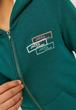 Jack & Jones Junior Mit Reissverschluss Logo - Sweater Met Rits - Deep Teal -Jack & Jones Winkel e6c2ade403f54295832a8eadd609e0ae