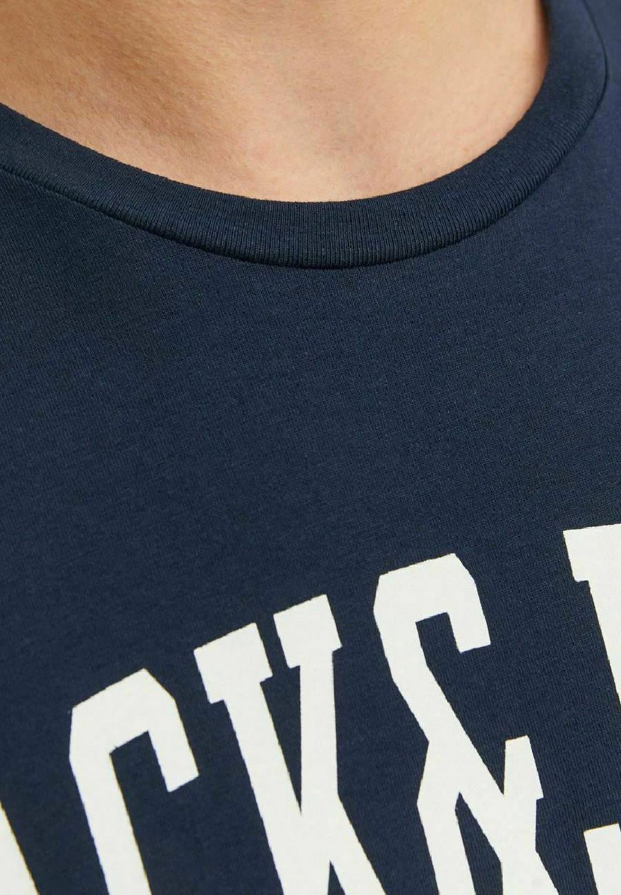 Jack & Jones Logo - T-Shirt Print - Navy Blazer 7 Jack & Jones Logo - T-Shirt Print - Navy Blazer - Afbeelding 5