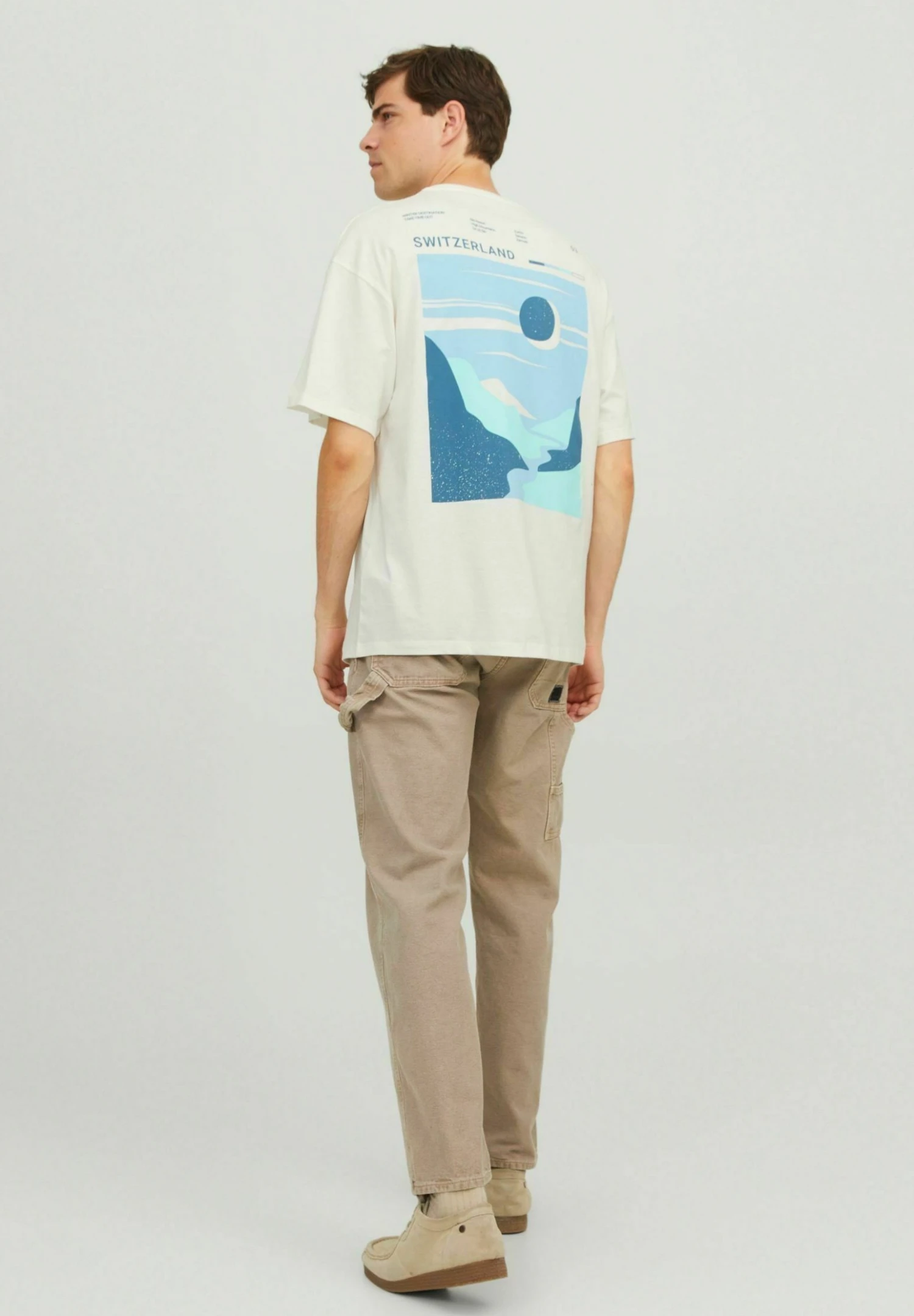 Jack & Jones Crew Neck - T-Shirt Print - Cloud Dancer 3 Jack & Jones Crew Neck - T-Shirt Print - Cloud Dancer