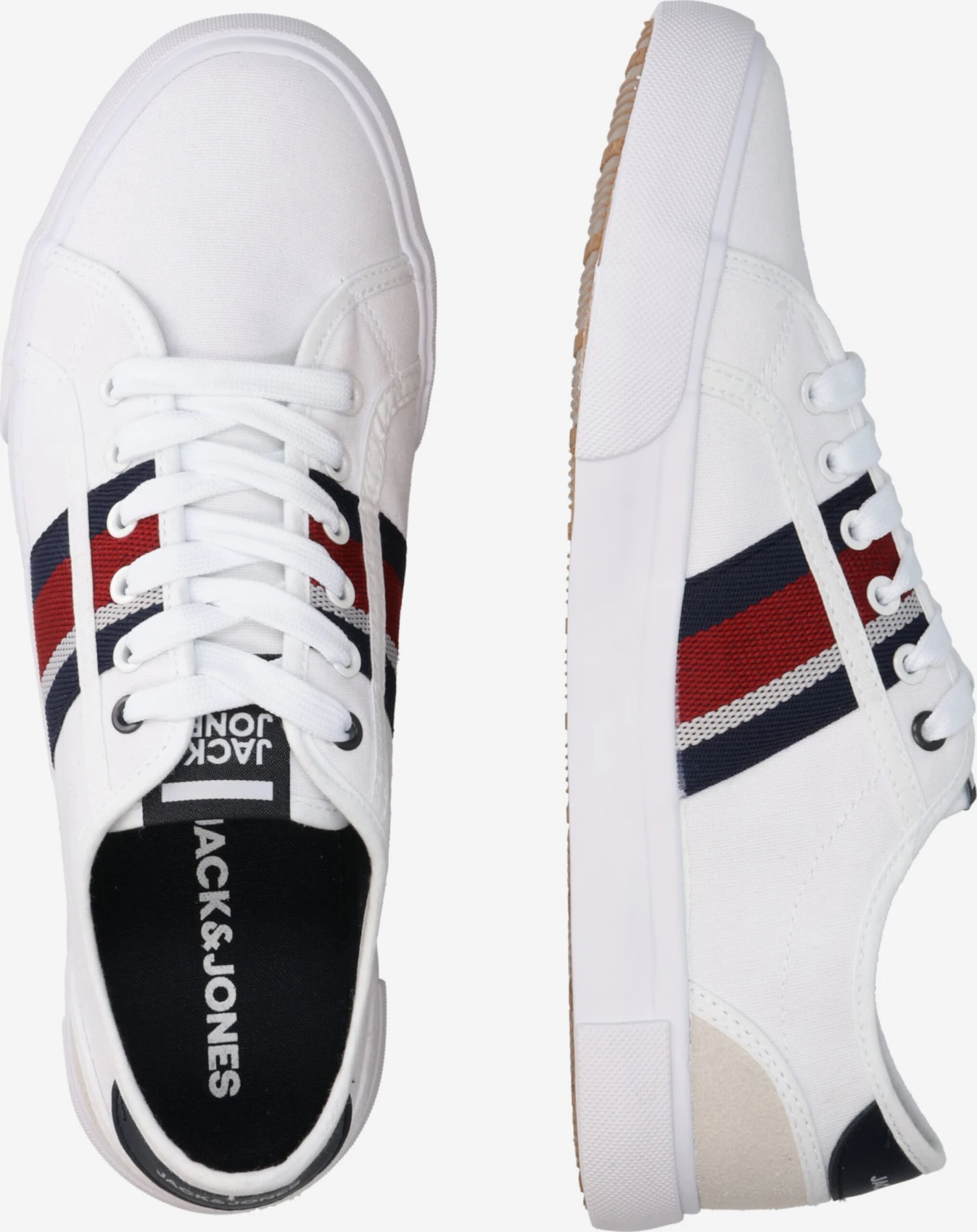 Jack & Jones Casual Sneakers Sneakers Laag KRUSHER Heren Wit 4 Jack & Jones Casual Sneakers Sneakers Laag KRUSHER Heren Wit - Afbeelding 2