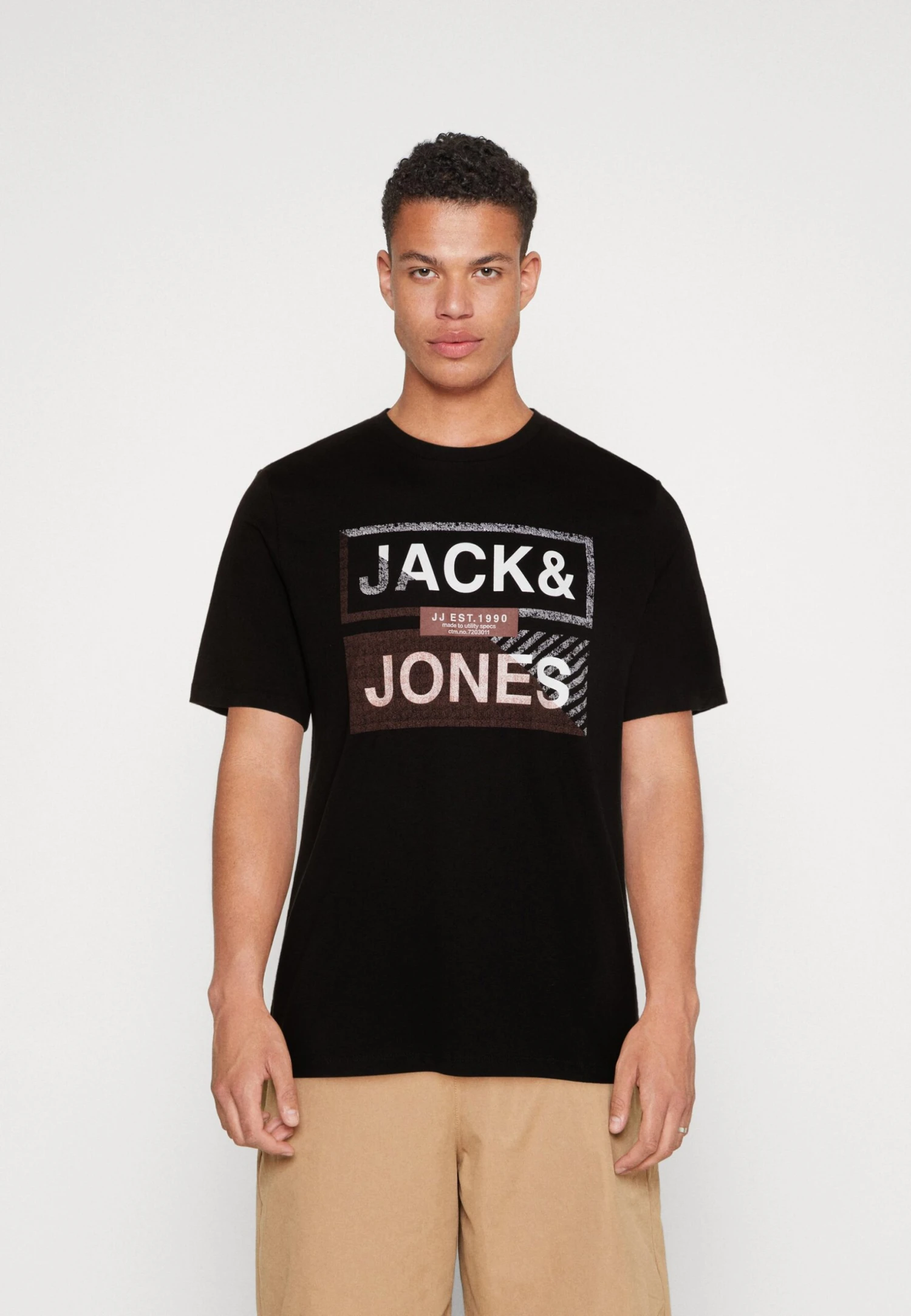 Jack & Jones Jjkain Tee Crew Neck - T-Shirt Print - Black 3 Jack & Jones Jjkain Tee Crew Neck - T-Shirt Print - Black