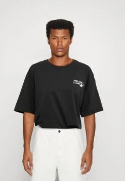 Jack & Jones Joreventual Tee Crew Neck - T-Shirt Print - Pirate Black