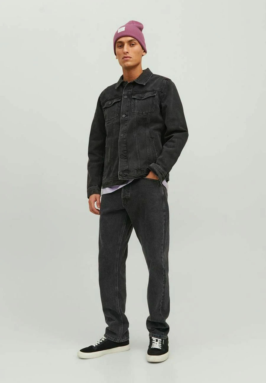 Jack & Jones Straight Leg Jeans - Black Denim 4 Jack & Jones Straight Leg Jeans - Black Denim - Afbeelding 2
