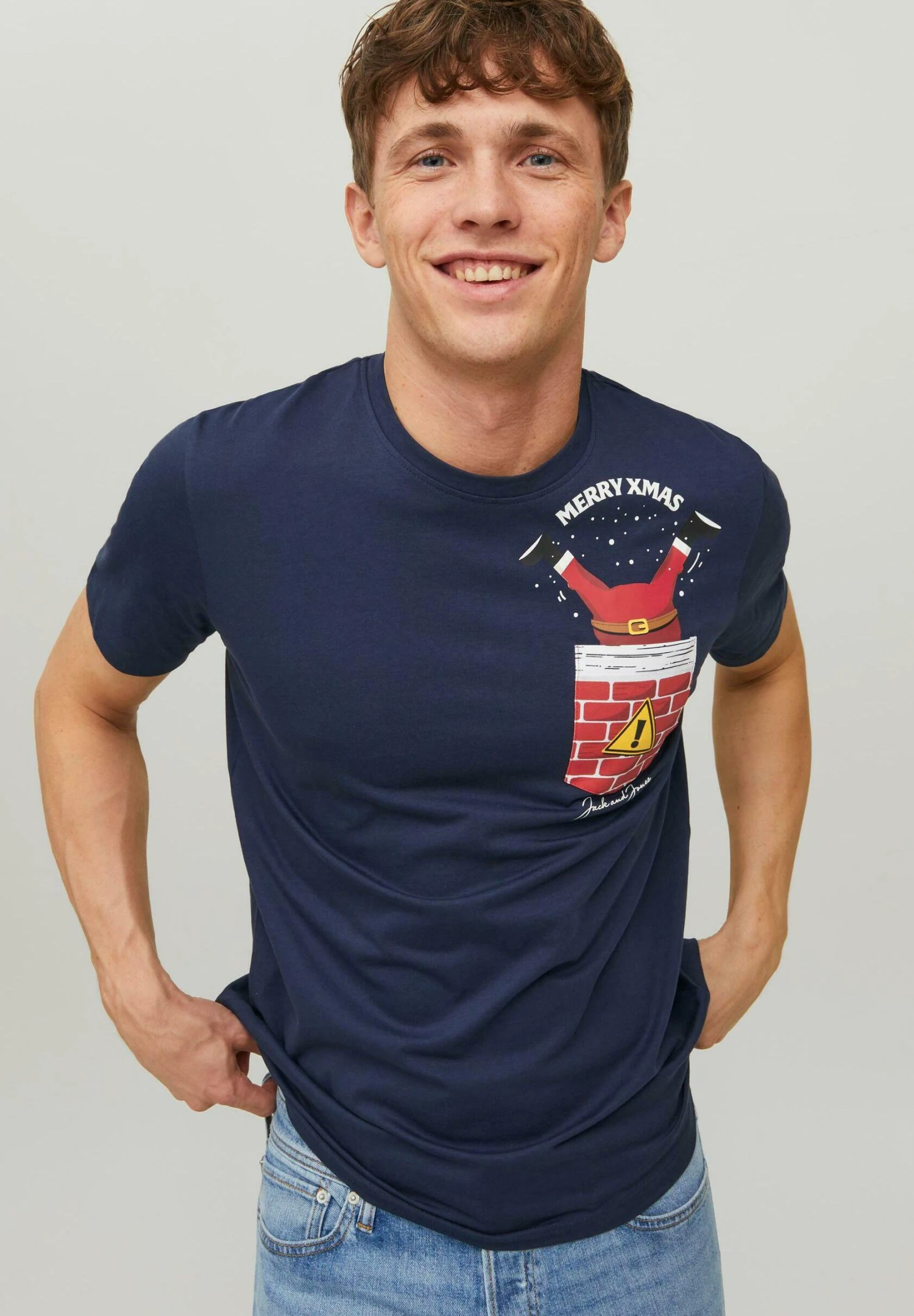 Jack & Jones T-Shirt Print - Dunkelblau 7 Jack & Jones T-Shirt Print - Dunkelblau - Afbeelding 5