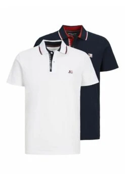 Jack & Jones 2Er Pack - Poloshirt - Dark Blue White