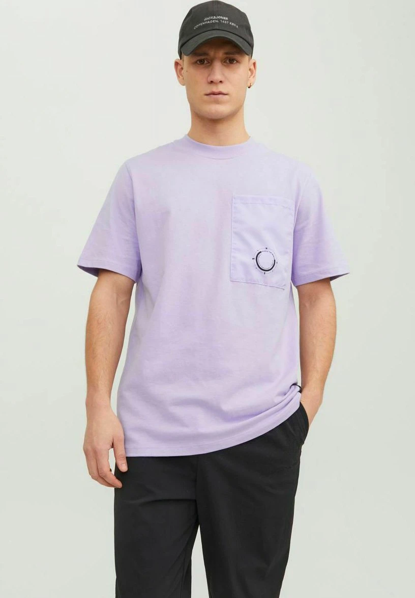 Jack & Jones Overlay - T-Shirt Print - Lavender 3 Jack & Jones Overlay - T-Shirt Print - Lavender