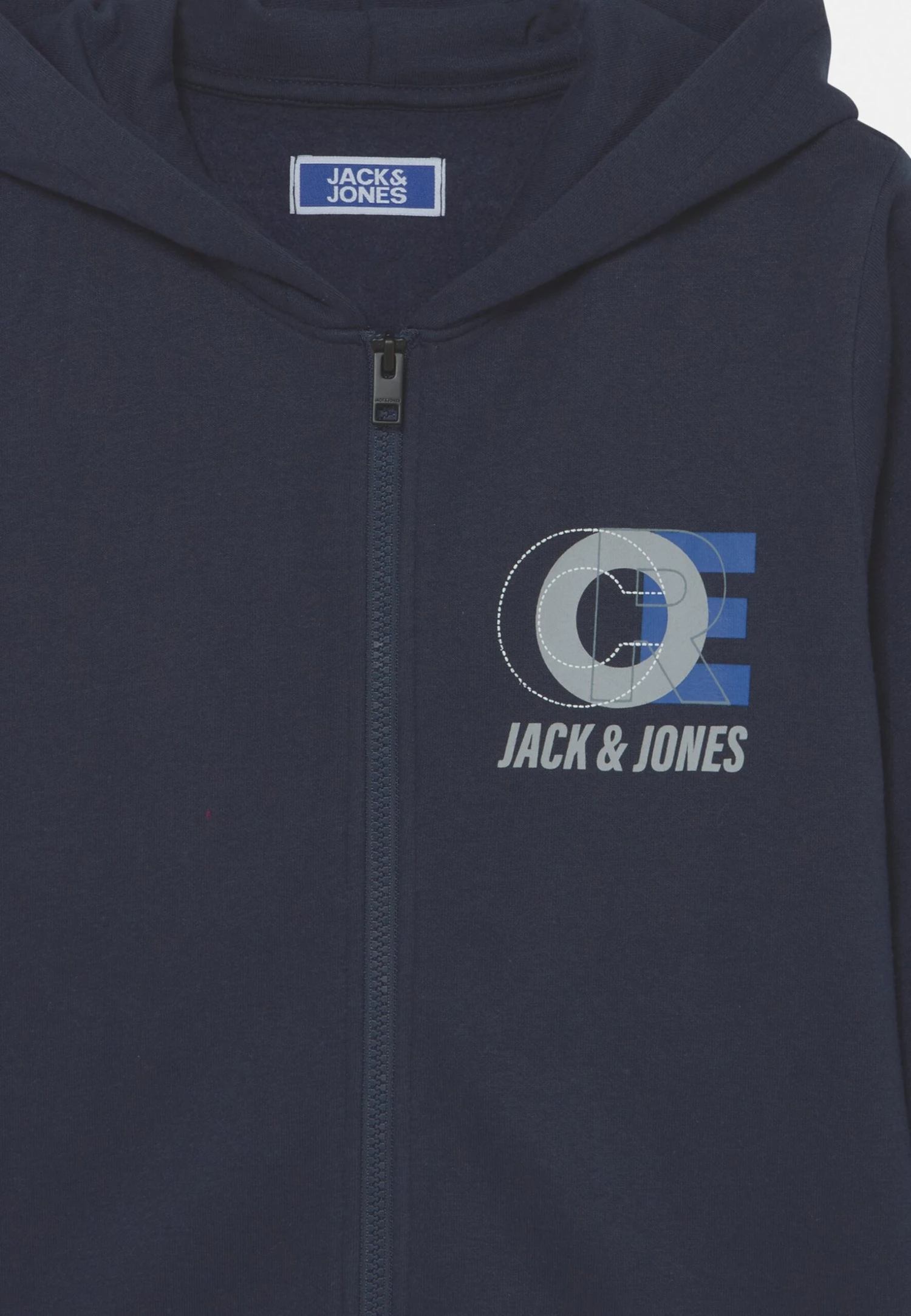 Jack & Jones Junior Jcoorion Logo Zip Hood Jnr - Sweater - Navy Blazer 4 Jack & Jones Junior Jcoorion Logo Zip Hood Jnr - Sweater - Navy Blazer - Afbeelding 2