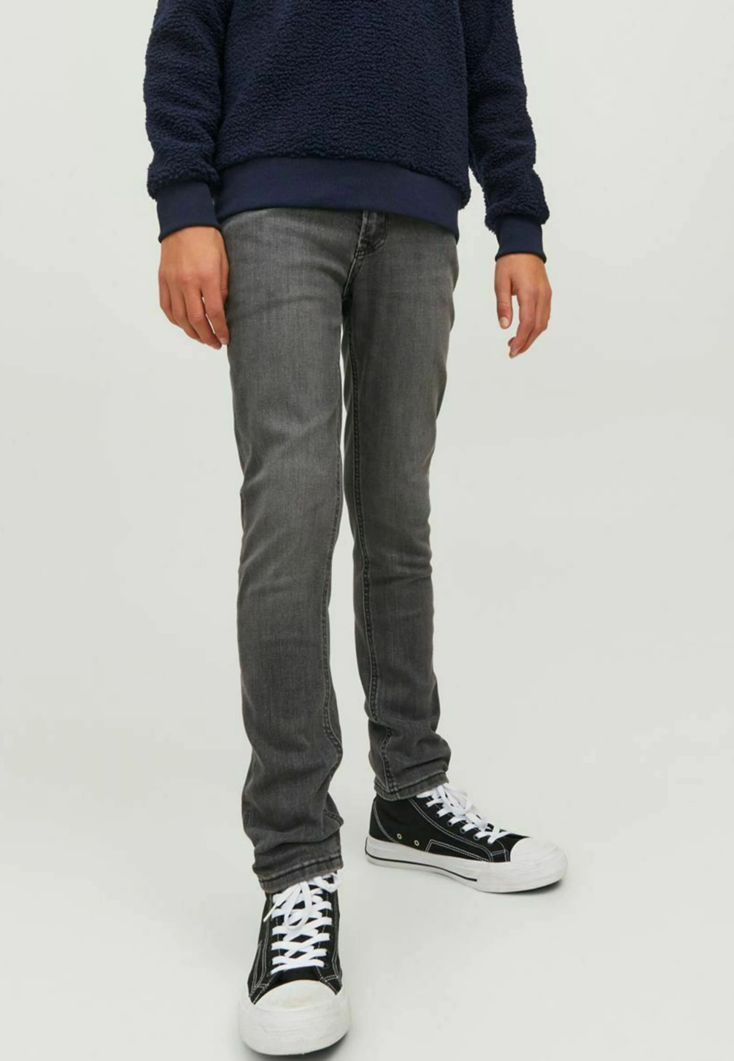 Jack & Jones Junior Jungen Glenn Original Am- Straight Leg Jeans - Black Denim 4 Jack & Jones Junior Jungen Glenn Original Am- Straight Leg Jeans - Black Denim - Afbeelding 2