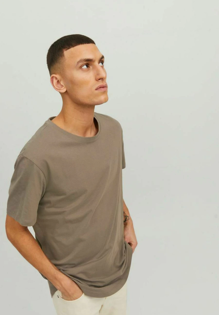 Jack & Jones Jjenoa Ss Crew Neck Noos - T-Shirt Basic - Dark Brown 8 Jack & Jones Jjenoa Ss Crew Neck Noos - T-Shirt Basic - Dark Brown - Afbeelding 6