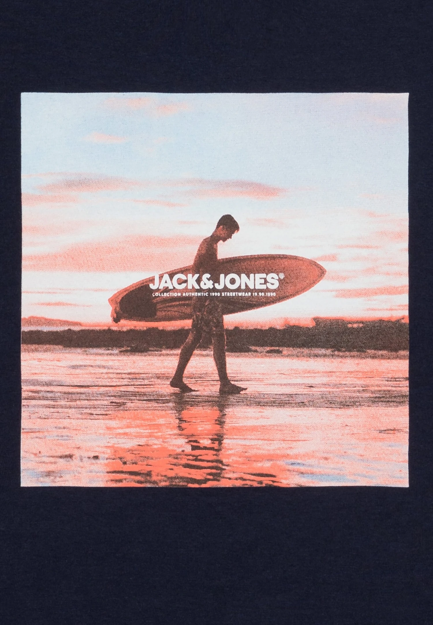 Jack & Jones Junior Jjgem Tee Crew Neck - T-Shirt Print - Navy/Red 4 Jack & Jones Junior Jjgem Tee Crew Neck - T-Shirt Print - Navy/Red - Afbeelding 2