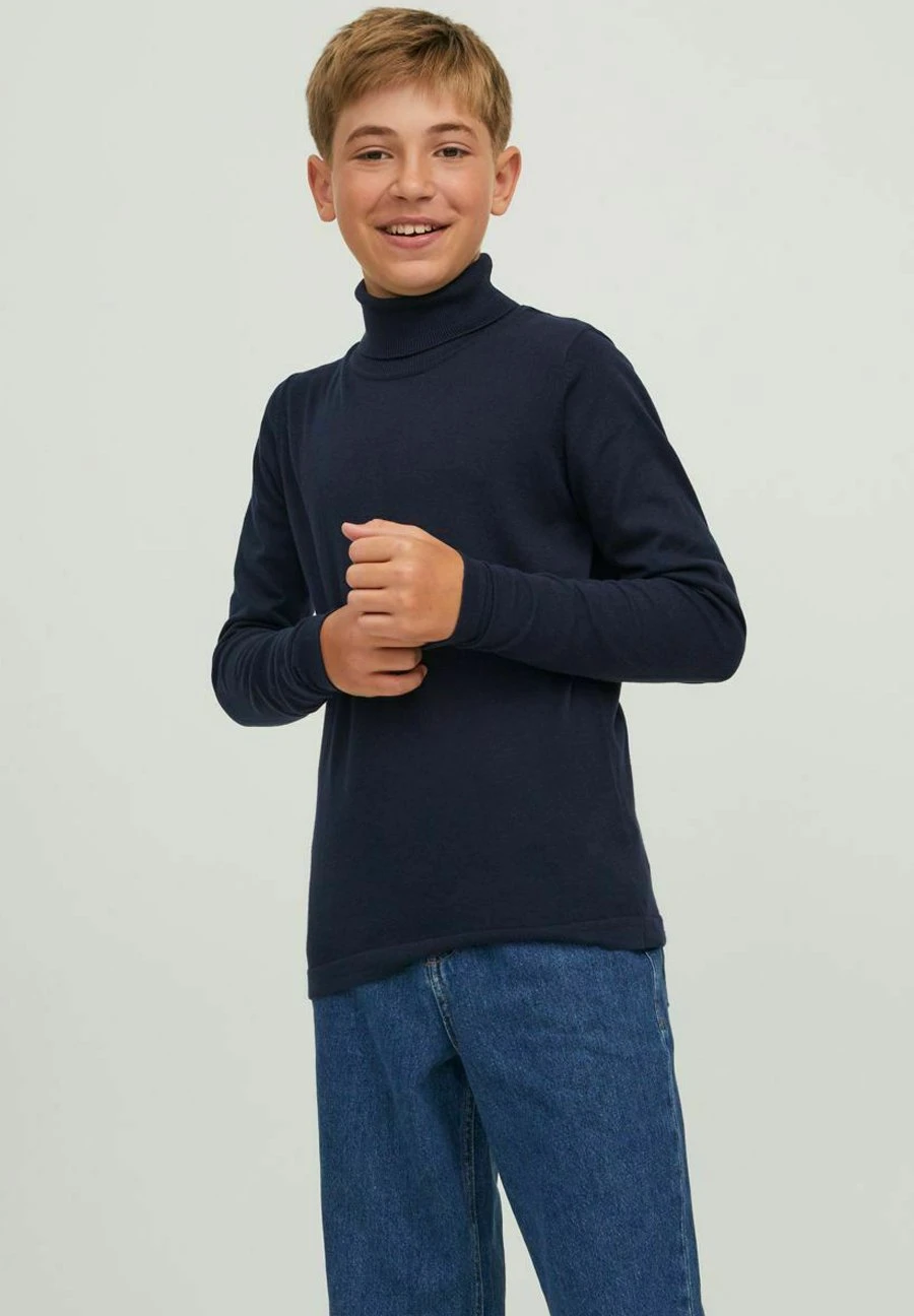 Jack & Jones Junior Rollkragen - Trui - Navy Blazer 4 Jack & Jones Junior Rollkragen - Trui - Navy Blazer - Afbeelding 2
